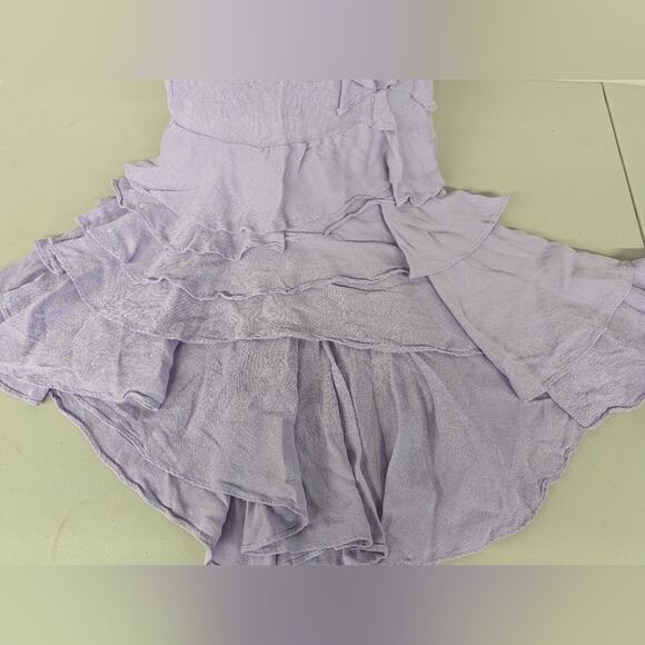 New Femme Ruffle Maxi long Dress Let Me Be forever that girl sz10 purple gown v - Picture 11 of 11